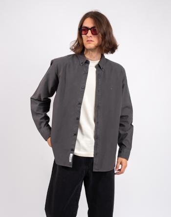 Carhartt WIP L/S Bolton Shirt Graphite garment dyed L