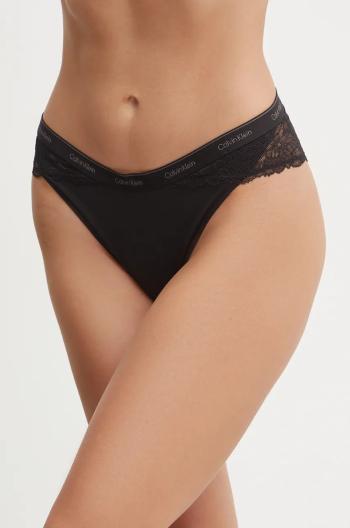 Kalhotky Calvin Klein Underwear černá barva, průhledné, 000QF7979E