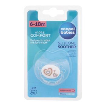 Canpol babies Newborn Baby More Comfort Silicone Soother Hearts 6-18m 1 ks dudlík pro děti