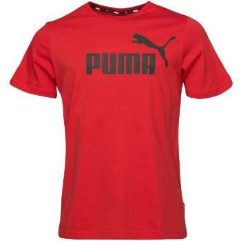 Puma ESSENTIALS LOGO TEE Pánské triko, červená, velikost