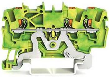 Svorka ochranného vodiče WAGO 2201-1307, pružinové připojení , 4.20 mm, zelená, žlutá, 100 ks