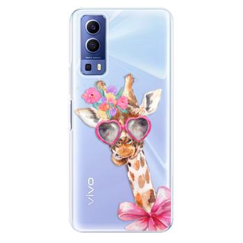 Odolné silikonové pouzdro iSaprio - Lady Giraffe - Vivo Y52 5G