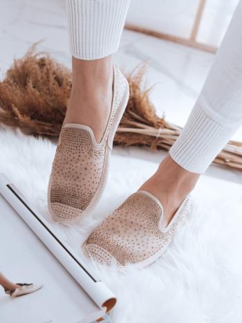 ZLATÉ ESPADRILKY S KAMÍNKY ZY0061 Velikost: 37