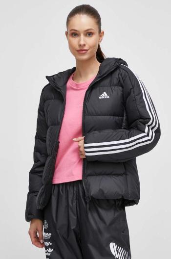 Péřová bunda adidas Essentials dámská, černá barva, zimní, HZ8483