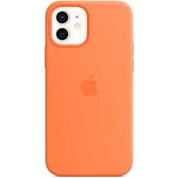 Apple iPhone 12 a 12 Pro Silikonový kryt s MagSafe kumkvatově oranžový (MHKY3ZM/A)