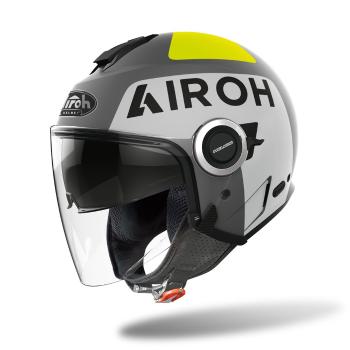 Moto přilba Airoh Helios Up matná šedá 2022  MS (56)