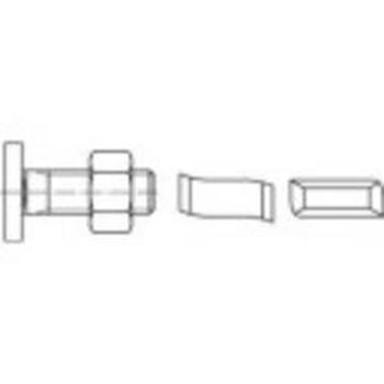 Šroub s T hlavou 161362, N/A, M10, 100 mm, ocel, 50 ks