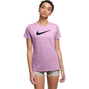 Nike DRY TEE DFC CREW Dámské tréninkové tričko, fialová, velikost XL