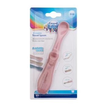 Canpol babies Travel Spoon Foldable Pink 1 ks nádobí pro děti