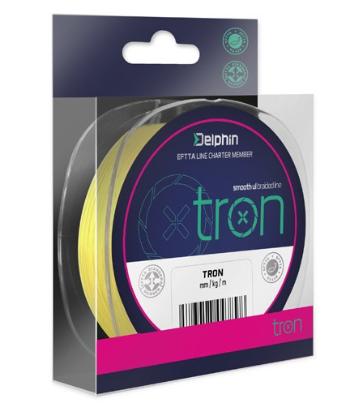 Delphin splétaná šňůra tron fluo žlutá-průměr 0,06 mm / nosnost 2,70 kg / návin 130 m