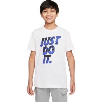 Nike U NSW TEE CORE BRANDMARK 1 Chlapecké tričko, bílá, velikost S
