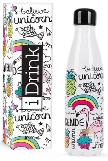 I-Drink Nerezová kovová termoska, vzor unicorn, 500 ml