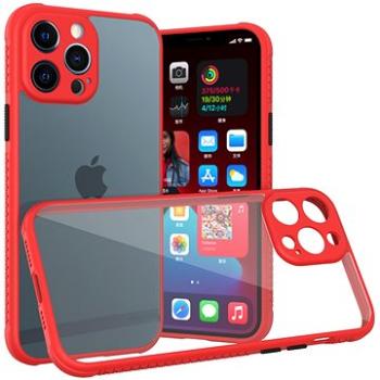Hishell two colour clear case for iphone 13 pro max red (HPC-10-iphone 13 pro max-red)