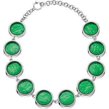Calvin Klein Mosazný náhrdelník se zelenými broušenými skly Charisma KJANGN020100