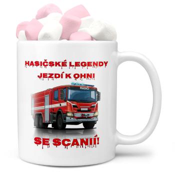 Hrnek Hasičské legendy – Scania (Náplň hrníčku: Marshmallow)