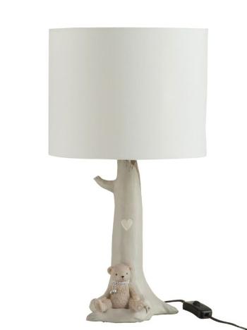 Stolní lampa s textilním stínidlem a medvídkem Bearlove - Ø 25*46 cm 76182