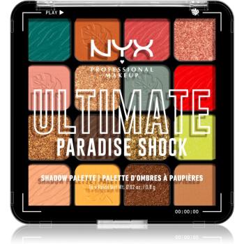 NYX Professional Makeup Ultimate Shadow Palette oční stíny odstín Paradise Shock 16 ks