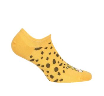 Dívčí kotníkové ponožky WOLA ŽIRAFA oranžové Velikost: 30-32