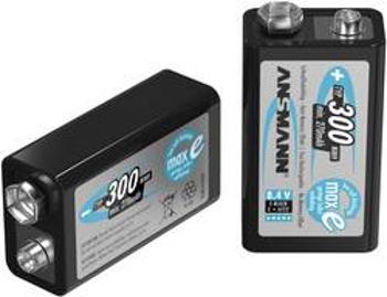 Akumulátor 9 V Ni-MH Ansmann maxE 6LR61, 300 mAh, 8.4 V 1 ks