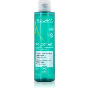 A-Derma Biology čisticí gel pro mastnou a smíšenou pleť 200 ml