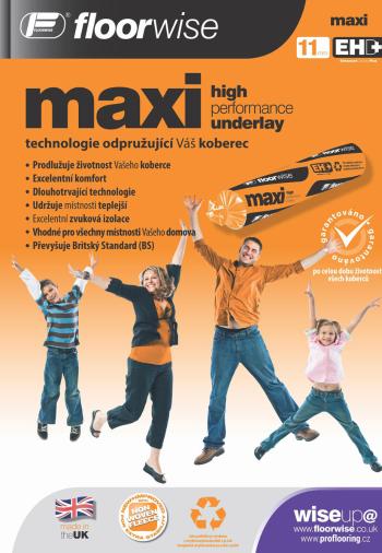 Mujkoberec.cz Podložka pod koberec Floorwise Maxi - 137x1100 (role 15 m2) cm Oranžová