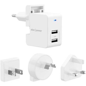 AlzaPower T100 Travel Charger bílá (APW-CCT100W)