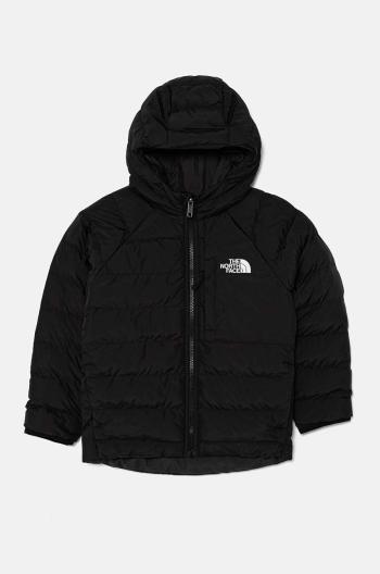 Dětská oboustranná bunda The North Face REVERSIBLE PERRITO HOODED JACKET černá barva, NF0A88TWJK31