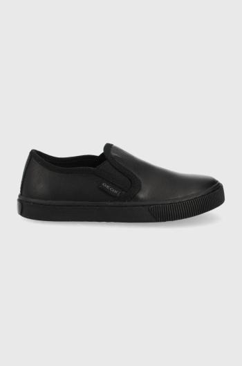 Dětské boty Geox černá barva