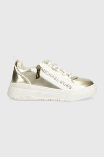 Dětské sneakers boty Michael Kors zlatá barva