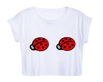 Dámské tričko Organic Crop Top Berušky