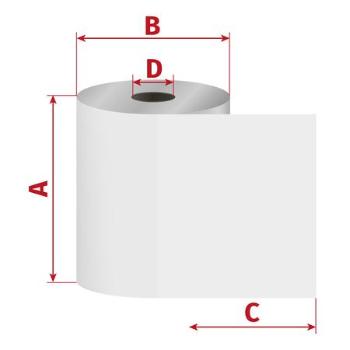 Papírový kotouč papírová páska TERMO 1+0, 57/60/17 (Epson, Star, Birch) 42m, 130057061