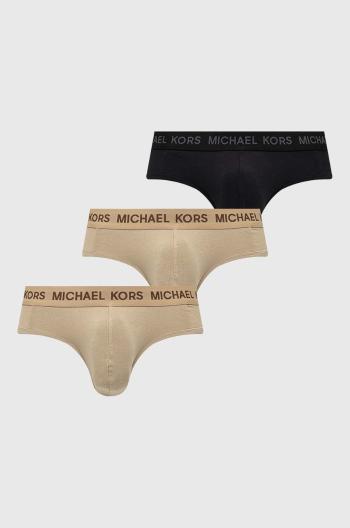 Spodní prádlo Michael Kors 3-pack pánské, béžová barva