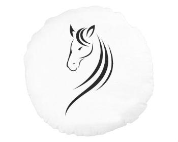 Kulatý polštář Znak koně