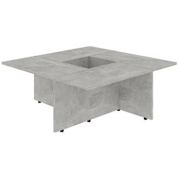 Konferenční stolek betonově šedý 79,5 × 79,5 × 30cm dřevotříska (802907)