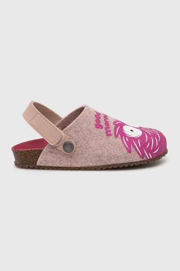 Dětské papuče Garvalin růžová barva