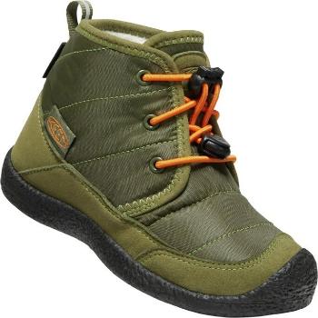 Keen HOWSER II CHUKKA WP CHILDREN capulet olive/russet orange Velikost: 24 boty