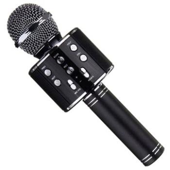 Karaoke bluetooth mikrofon s kulatým reproduktorem, černá (E-227-CE)