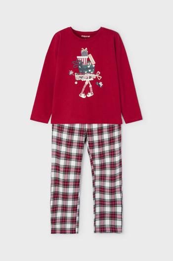 Dětské pyžamo Mayoral červená barva