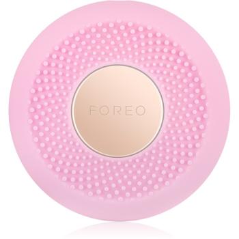 FOREO UFO™ Mini sonický přístroj pro urychlení účinků pleťové masky cestovní balení Pearl Pink