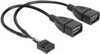 USB 2.0 Y kabel Delock 83292, 20.00 cm, černá