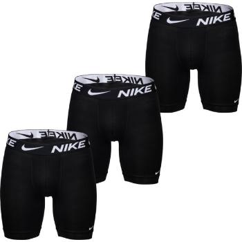 Nike ESSENTIAL MICRO BOXER BRIEFS LONG 3PK Pánské boxerky, černá, velikost M
