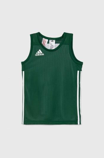 Dětské tričko adidas Originals 3G SPEE REVRS zelená barva, s aplikací, DY6618