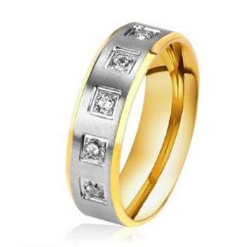 Šperky4U Dámský ocelový prsten, šíře 6 mm, vel. 52 - velikost 52 - OPR0086-D-52