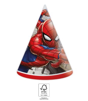 Procos Papírové kloboučky - Spiderman 6 ks