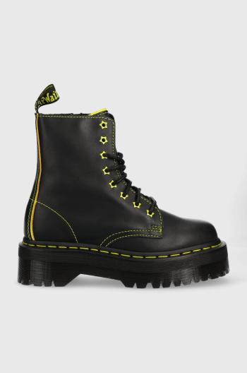 Kožené workery Dr. Martens Jadon Ii Star dámské, černá barva, na plochém podpatku