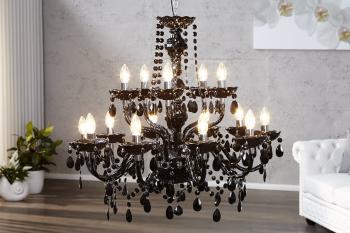 Závěsná lampa SEATTLE lustr Dekorhome Černá