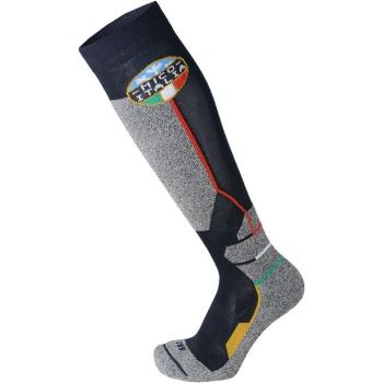 Mico WEIGHT OFFICIAL ITA SKI SOCKS JR Dětské lyžařské ponožky, šedá, velikost 27-29