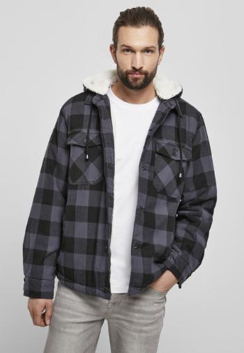 Brandit Lumberjacket hooded black/grey - 7XL