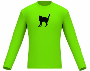 Pánské tričko dlouhý rukáv Kočka - Líza