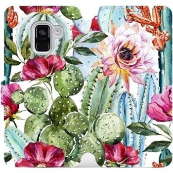 Flipové pouzdro na mobil Samsung Galaxy A8 2018 - MG09S Kaktusy a květy (5903226346059)